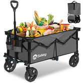 Sekey 120L /135 Foldable Handcart with Brakes Handcart Off-Road Tires